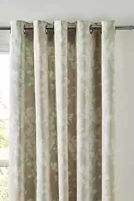 Laura Ashley Waxham NATURAL Eyelet Lined Curtains W228CM DROP 183CM • £59.52