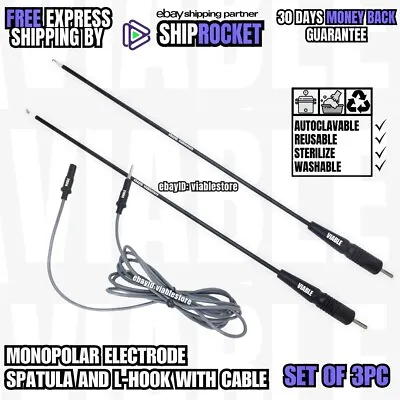 Laparoscopic Monopolar Electrode Spatula And L-Hook Surgical Instruments Set 5mm • $75.90