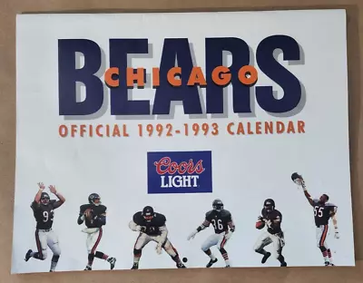 1992-1993 Chicago Bears Calendar - Jim Harbaugh Mike Ditka Etc. • $5.99