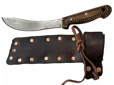 Russel Green River Skinner Knife Mountain Man Style Custom Leather Sheath 11.5  • $84.95