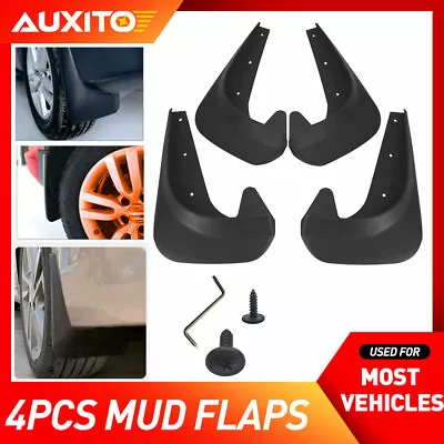 $24.99 • Buy 4X Universal Black Car Mud Flaps Splash Guards For Car Auto Accessories Parts