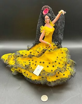 VTG 1960s Marin Chiclana Flamenca Dancer Doll Espana Made In Spain • $22.99