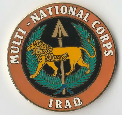 Multi National Corps Force Iraq Challenge Coin 2 DIA Color Is Red  BX9 • $22.46