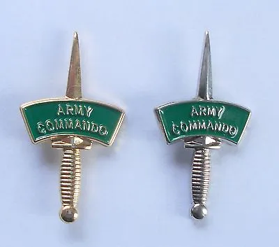 £3.95 • Buy Army Commando Dagger Lapel Pin Or Walking Stick Mount - Gold Or Silver Metal