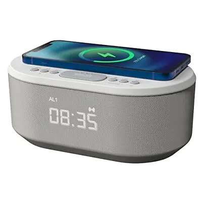 I-box Alarm Clocks Bedside Alarm Clock With Wireless Charging Bluetooth Speake • £25.24