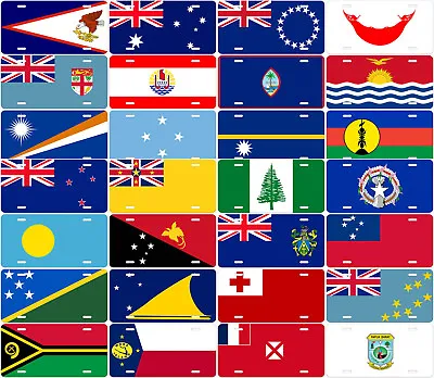 Oceania Country Flag Novelty Car License Plate • $17.89