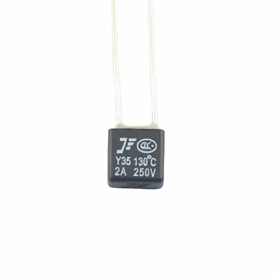 £2.41 • Buy 10pcs RH Thermal Fuse 130℃ 130 Degree 250V 2A Black Square Temperature Switch