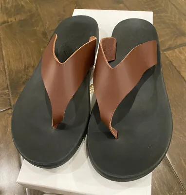 NEW Ancient Greek Sandals Mens Charys Comfort Sandal Chestnut Size 40 US 6 • $69.99