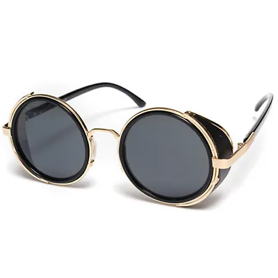 $17.99 • Buy Hot*  Metal Steampunk Sunglasses Men Women Fashion Round Glasses Vintage