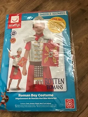 Horrible Histories Roman Boy Costume Age 7-9 World Book Day Dress Up NEW • £5.99