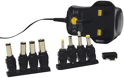 £14.92 • Buy Multi-Voltage 600mA 3V 4.5V 5V 6V 7.5V 9V & 12V Switch Mode Power Supply UK Plug