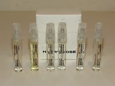 Henry Rose Perfume Warm Set 6 Sampler Windows Down Flora Carnivora Dark Is Night • $32.90
