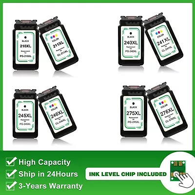 Ink Cartridge Black Color Combo For Canon PG-245XL 240XL 210XL 275XL • $53.99