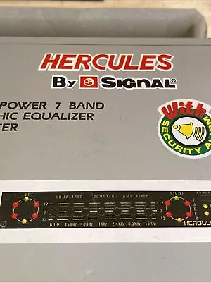 $87.88 • Buy Vintage Old School Hercules 7 Band Car Stereo Graphic Equalizer Booster Eq-650l