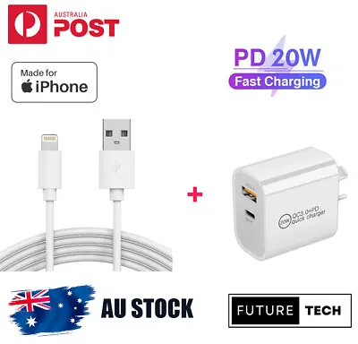 $3.95 • Buy 20W USB Type-C Wall Adapter Lightening Fast Charger AirPods IPad IPhone 14 Pro