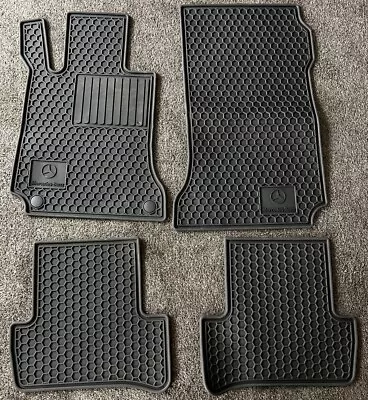 Mercedes-Benz Rubber Floor Mats Set C-Class 18-2021 W204 BQ6680665 • $149.99