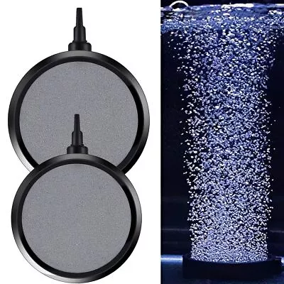 Air Bubble Stone Aerator Aquarium Fish Tank Pump Hydroponic Oxygen Plate Filter • $9.74