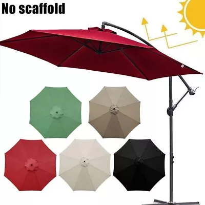 9ft Outdoor Patio Umbrella Replacement Sunshade Canopy Umbrella Cover Waterproof • $19.99