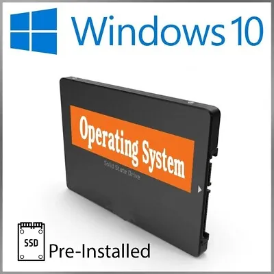 £16.49 • Buy Windows 10 Pro / Home Ssd Installed 120gb 240gb 512gb 1tb Hard Drive Hdd