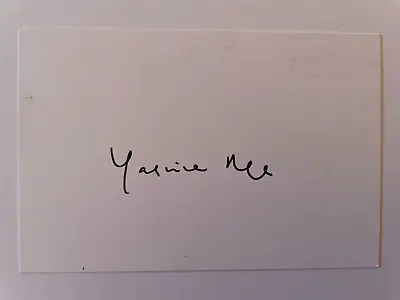 Yasmina Reza - Laurence Olivier & Tony Awards Winner - Original HS Autograph • £3.95