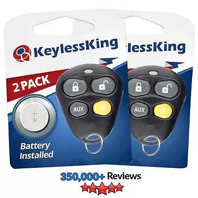 2 Fits Dei Viper 4 Button Yellow Keyless Entry Remote Car Key Fob EZSDEI474V • $31.45