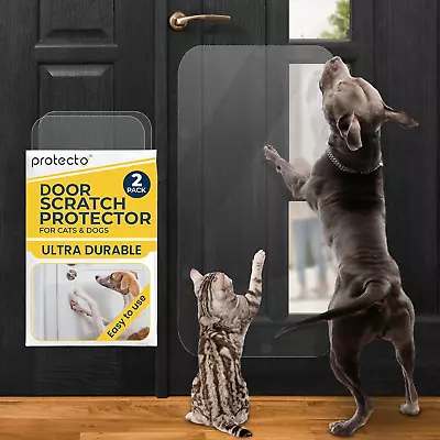 Heavy Duty Door R From Dog Scratching - 2PACK 35.5 X 15.5 Ultra Durable Cat Scra • $48.72