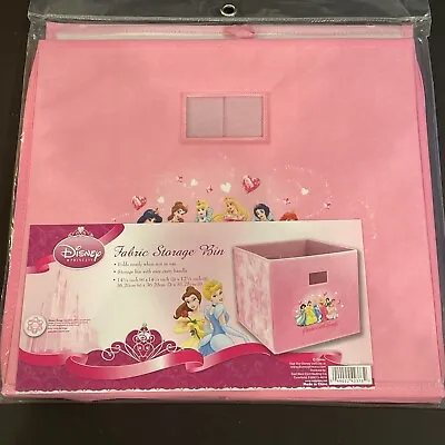 NEW Disney Princesses Large Collapsible Fabric Drawer Storage Cube 14.25 X 14.25 • £21.19