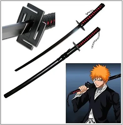 BLEACH ICHIGO BANKAI SWORD Handmade Tensa Zangetsu Anime Katana Sword JW-0517 • $110