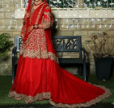 Indian Pakistani Bridal Wedding Lengha Dress • £320