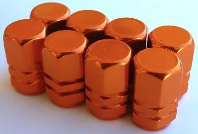 Tire Valve Stem Caps For Car Truck Bike Motorcycle (2 Sets - Orange Bronze) • $6.84