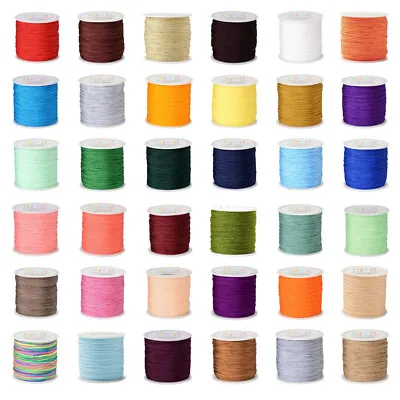 98.43yards/roll Nylon Thread Chinese Knotting Cord Jewelry Beading String 0.8mm • $6.98