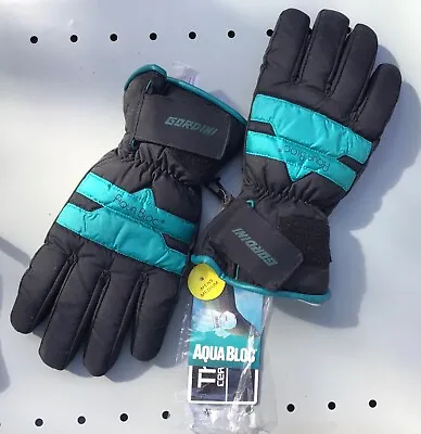 GORDINI Aqua Bloc Ski Gloves: Thinsulate: Style G567: New Old Stock:Men’s Medium • $18