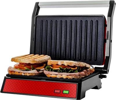 $29.89 • Buy Electric Panini Press Grill & Sandwich Maker - Non-Stick Plates - 180° Opening