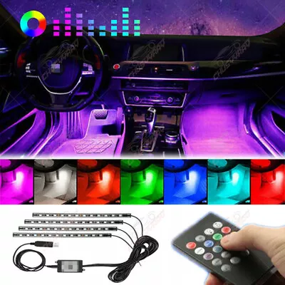 Led Light Strip For Truck Inside Car Lighting Interior Multi Color Music Control • $16.03