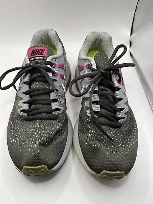 Nike Womens Air Zoom Structure 20 849577-006 Black Running Shoes Sneakers Size 7 • $49.99