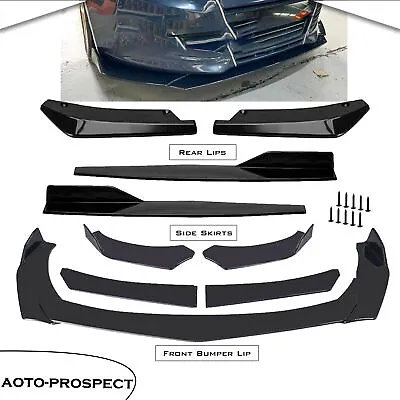 Glossy Black Front Bumper Lip Splitter Lower Spoiler Body Kit For Ford Focus MK3 • $55.99