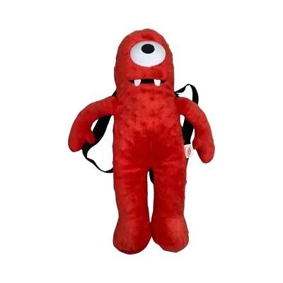 Yo Gabba Gabba Muno Plush Backpack 17  Adjustable Straps Zip Closure • $23.75