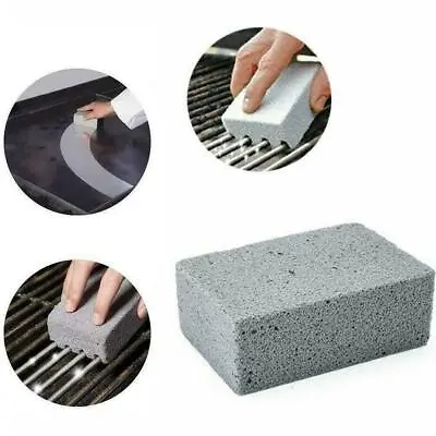 BBQ Scraper Pumice Grill Cleaner Cleaning Stone Brick Barbecue Griddle Kit W3A1 • $7.96