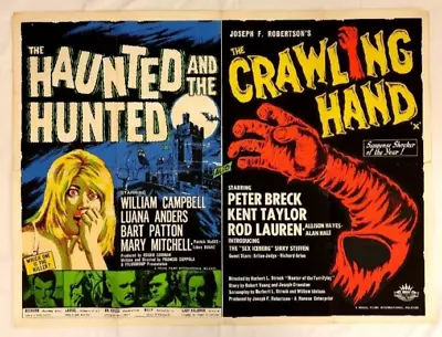 The Haunted And The Hunted  Double Bill  Original  Uk Quad  Poster  30 X 40'' • £150