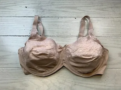 Lilyette Lace Minimizer Underwire Bra Women's Size 38C Nude NEW MSRP $48 • £19.45