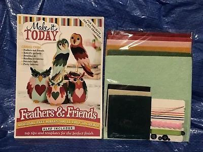£9.99 • Buy Make It Today Magazine Feathers And Friends Felt Arts & Crafts - Owls, Foxes