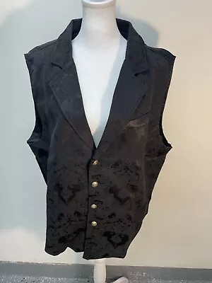 Vatpave New With Tags Victorian Suit Vest Size XL Steampunk Gothic Waistcoats • $39.99