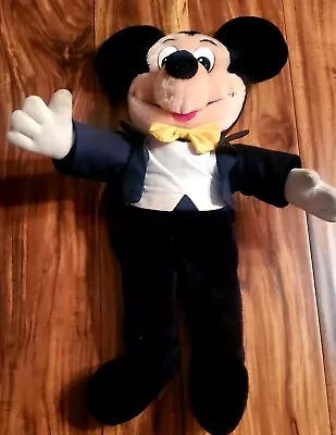 Rare Disneyland Vintage Mickey Mouse In Tuxedo Yellow Bowtie 19 Inches • $35
