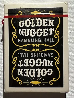 Golden Nugget Gambling Hall Vintage Deck Of Cards Sealed Good Condition. • $185