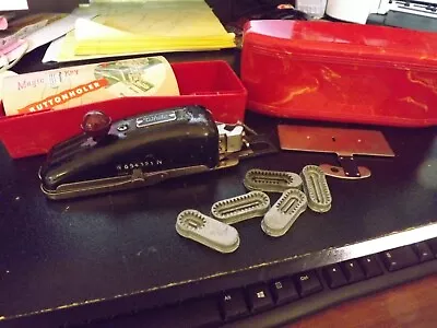 Vintage White Magic Key Buttonholer W/Bakelite Box W654321N • $10