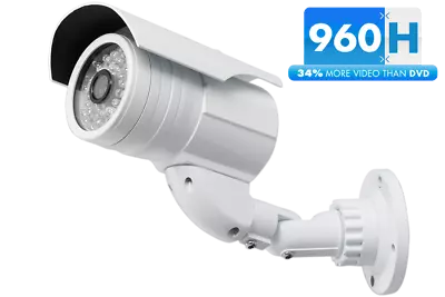 Large Heavy Duty Outdoor Security Camera Analog 960h 900tvl 165ft Nightvision • $49.99