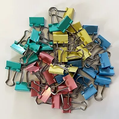 Mini Binder Clips Width: 5/8INCH Colorful Binder Clips Mini Paper Clamp • $6.49
