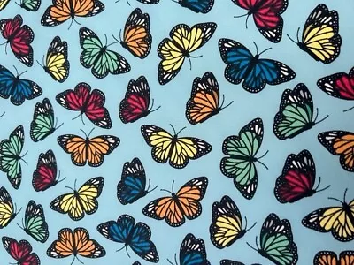 *Clearance* Digital Butterfly Print 60  Wide Poly/cotton New In 2 Last Rolls • £6.75