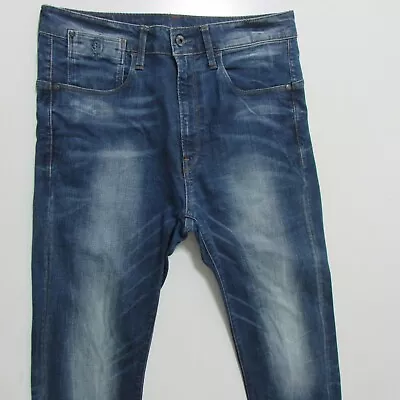 G-Star Jeans Mens W32 L28 Blue Super Slim Skinny Denim TYPE-C • $19.28