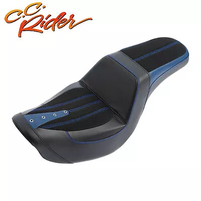 C.C. RIDER Step-Up Driver Passenger Pillion Seat Fit For Harley Dyna FXD 06-17 • $180